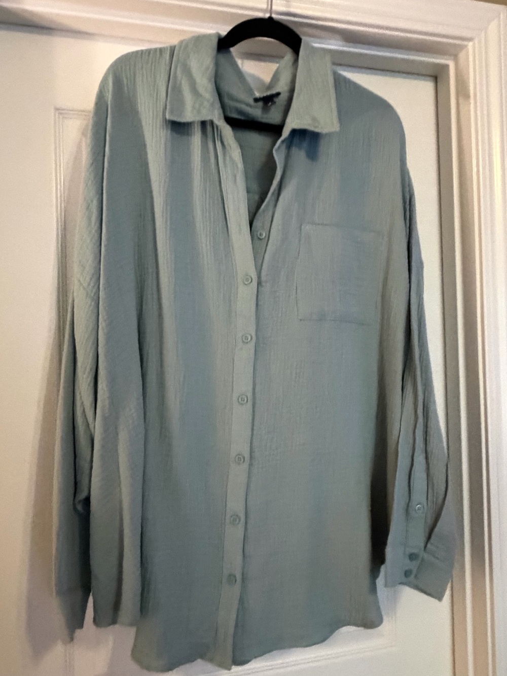 torrid Sage Green Casual Button-Down Shirt